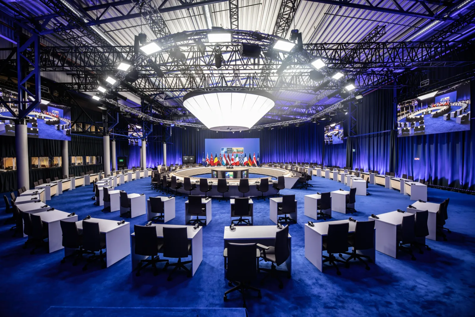 An event in a hall with participants